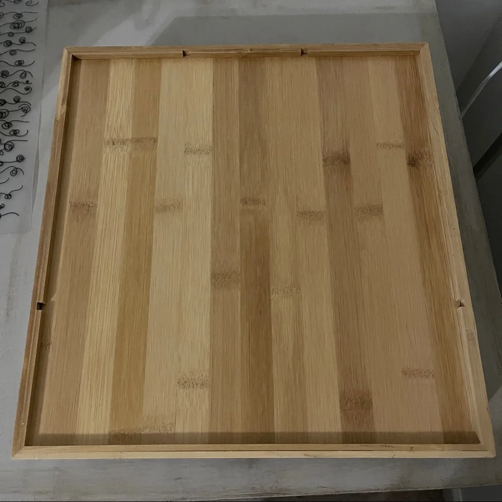 Bamboo ziplock storage organizer